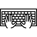 manos y teclado icon