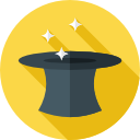 sombrero de mago icon