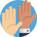 levantar la mano icon