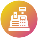 Cashier machine icon