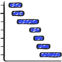 gráfico de gantt icon