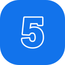 número 5 icon