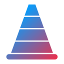 cono de tráfico icon