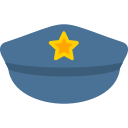 sombrero de policia icon