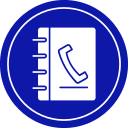 directorio telefónico icon