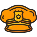 sombrero de policia icon