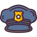 sombrero de policia icon