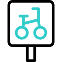 Bike parking animated icon