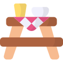 mesa de picnic icon