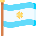 bandeira da argentina acenando 