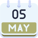 fecha del calendario icon