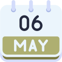 fecha del calendario icon