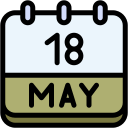 fecha del calendario icon