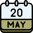 fecha del calendario icon