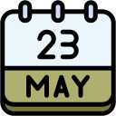 fecha del calendario icon