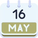 fecha del calendario icon