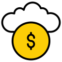 dinero en la nube icon