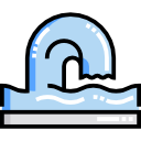 piscina ondulada icon