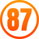 87 