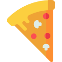 porción de pizza 