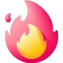 fuego 3d icon