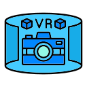 cámara de realidad virtual icon