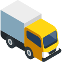 Truck with stop watch express delivery icon for shipping services. Ecomers  signs illustration. 12980763 PNG