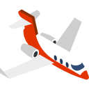 commercieel vliegtuig icoon