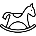 caballo mecedora leñoso icon