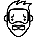 hipster asustado icon