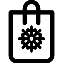 bolsa de compras de navidad icon