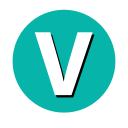 v icon