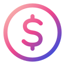 signo de dólar icon