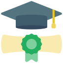 sombrero de graduacion icon