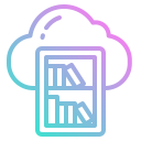 biblioteca en la nube icon