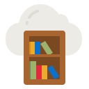 biblioteca en la nube icon