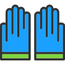 guantes de la mano