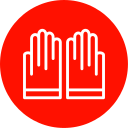 guantes de la mano icon