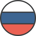 Russia Flat Rounded Flag Icon with Transparent Background 16328914 PNG