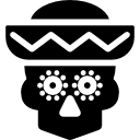 calavera con sombrero 