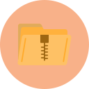 carpeta zip icon