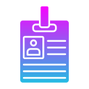 tarjeta de identificación icon