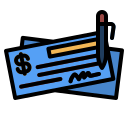 cheque bancario icon