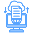servicio de almacenamiento en la nube icon