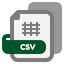 archivo .csv icon