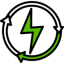 energía renovable icon