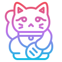 gato chino de la suerte icon