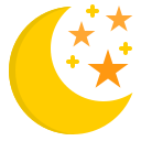 luna y estrellas