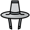 sombrero de bambú