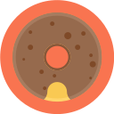 rosquilla de chocolate icon